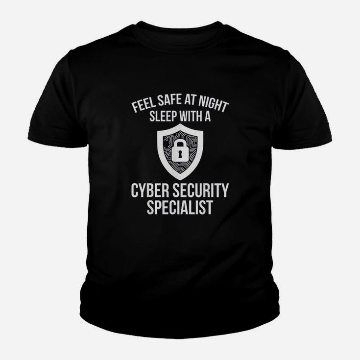 Cybersecurity It Analyst Safe Night Certified Tech Security Youth T-shirt