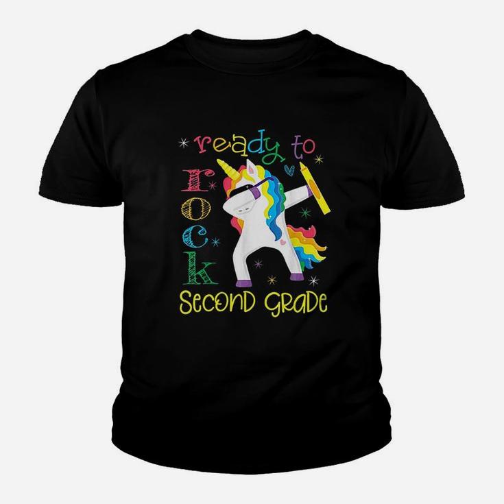 Dabbing Ready To Rock 2Nd Grade Unicorn Youth T-shirt