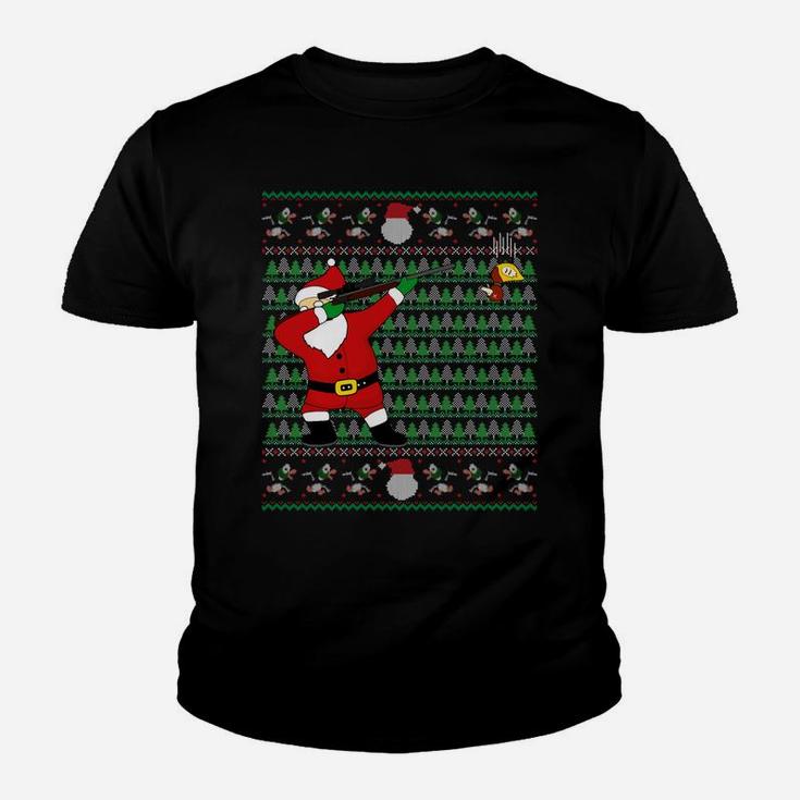 Dabbing Santa Duck Hunting Ugly Xmas Sweater Hunter Gift Sweatshirt Youth T-shirt