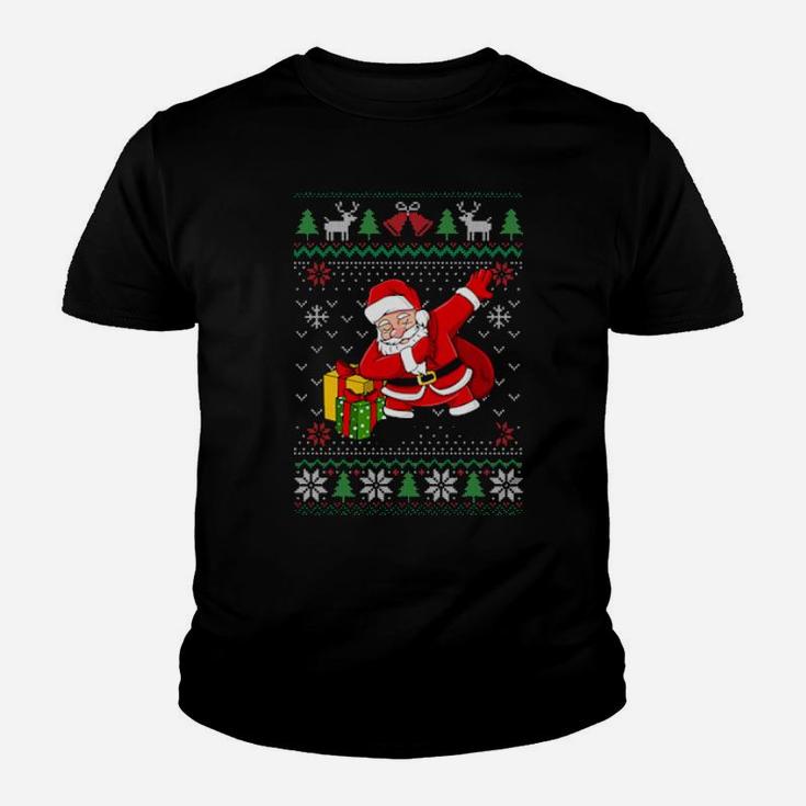 Dabbing Santa With Gifts Youth T-shirt