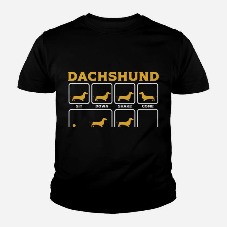 Dachshund Shirt For Women Men Funny Mom Dad Gift Dog Lover Youth T-shirt