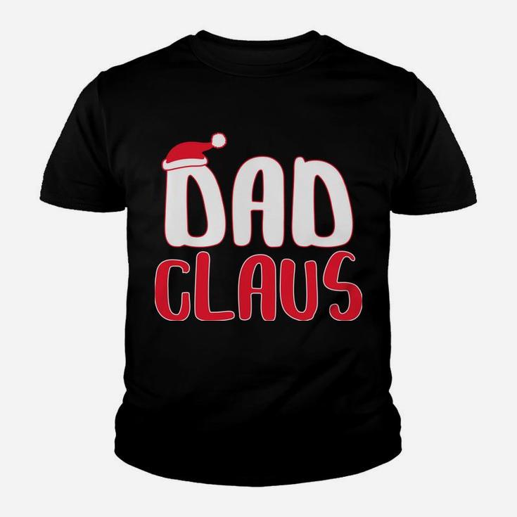 Dad Claus  Matching Santa Christmas Costume Youth T-shirt