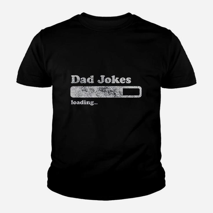 Dad Jokes Loading Funny Fathers Day Papa Youth T-shirt