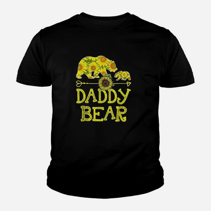 Daddy Bear Sunflower Funny Mother Father Gift Youth T-shirt