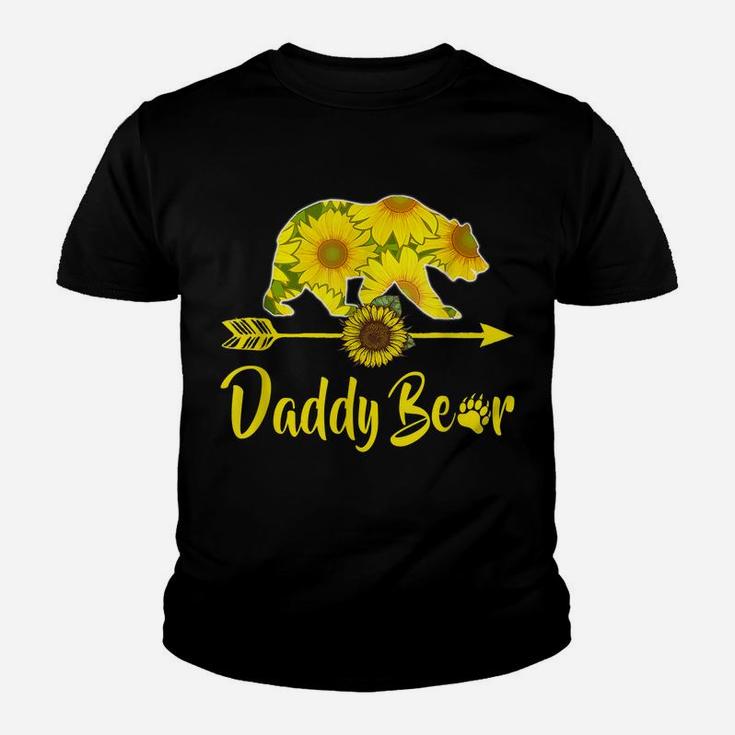 Daddy Bear Sunflower  Funny Mother Father Gifts Youth T-shirt