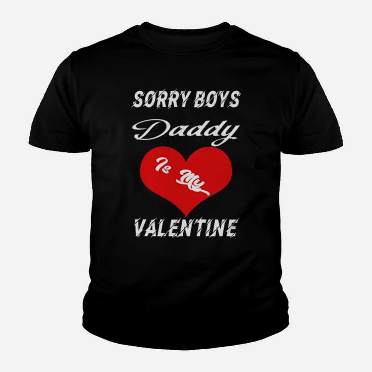 Daddy Is My Valentine Youth T-shirt