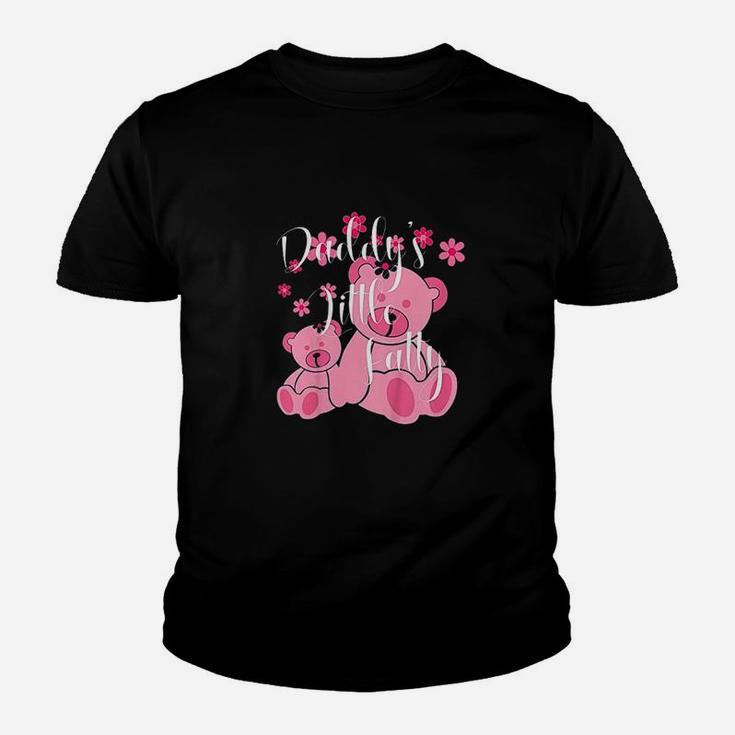 Daddy Little Fatty Cute Pink Bears Father Daughter Decor Youth T-shirt