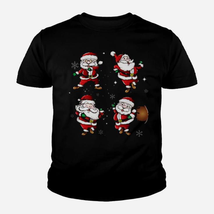 Dancing Santa Claus Dance Challenge All Santa Dance Styles Youth T-shirt