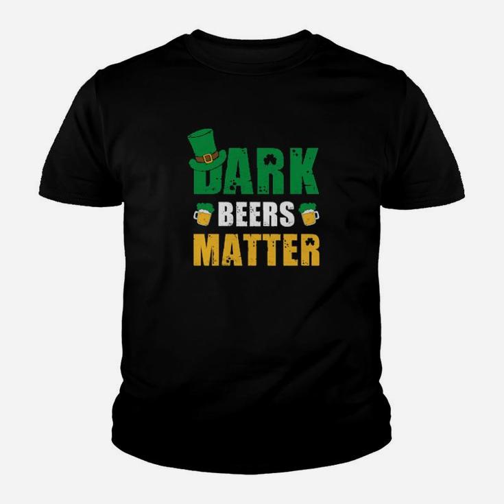 Dark Beers Matter Shamrock St Patricks Day Irish Youth T-shirt