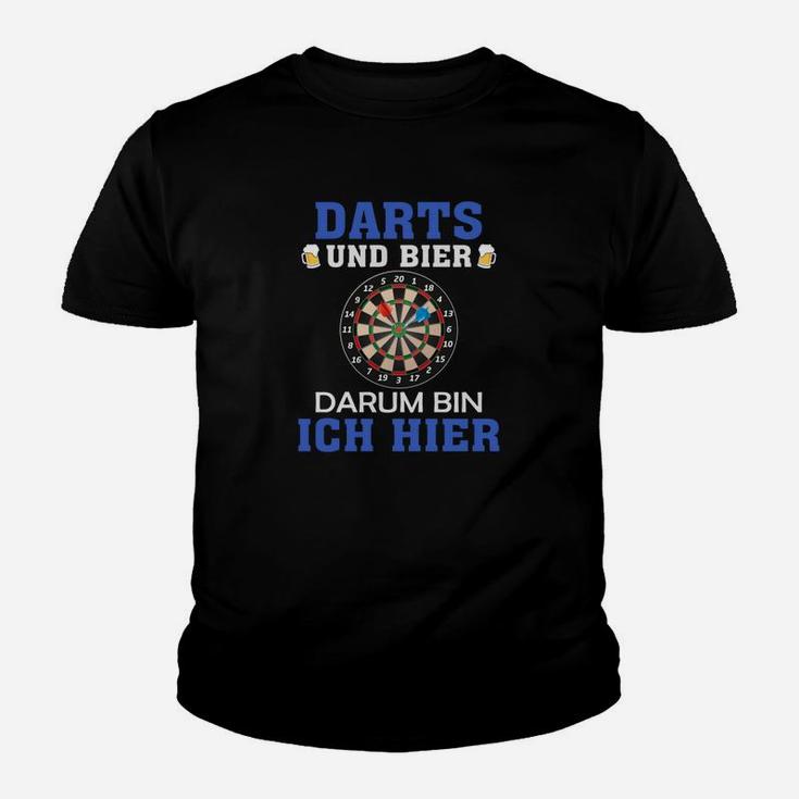 Darts und Bier Lustiges Kinder Tshirt für Dartspieler und Bierliebhaber