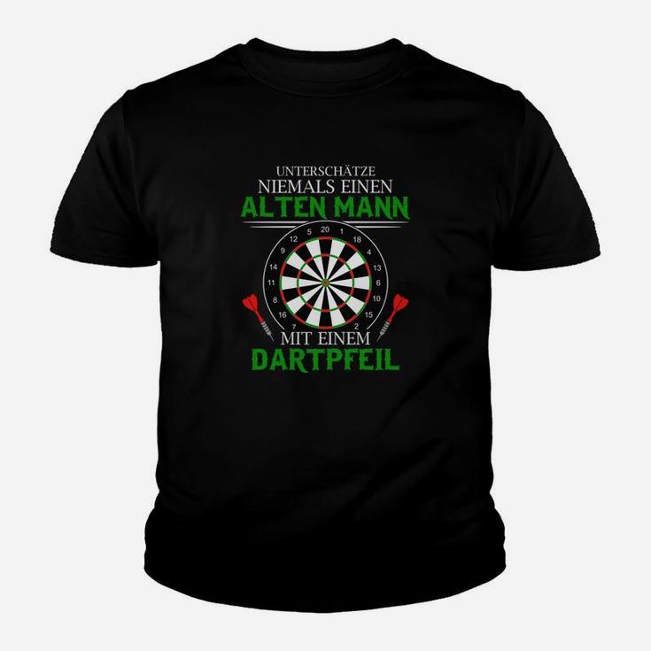 Darts Unterschätze Niemals Einen Kinder T-Shirt