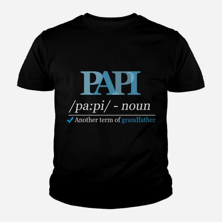 Definition Papi Funny Grandpa Dad Fathers Day Christmas Gift Youth T-shirt