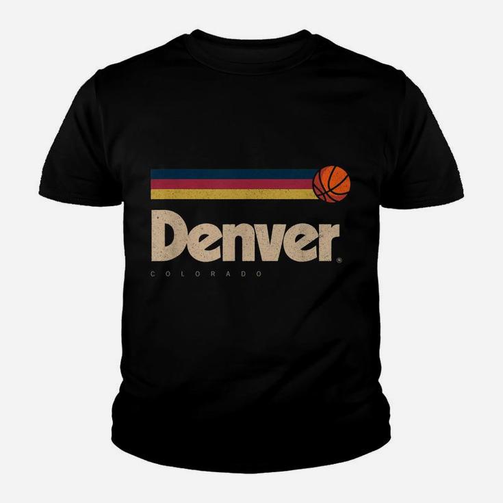 Denver Basketball B-Ball City Colorado Retro Denver Youth T-shirt
