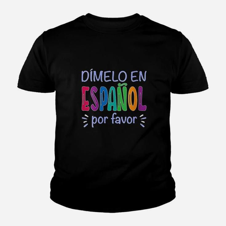 Dimelo En Espanol  Spanish Youth T-shirt