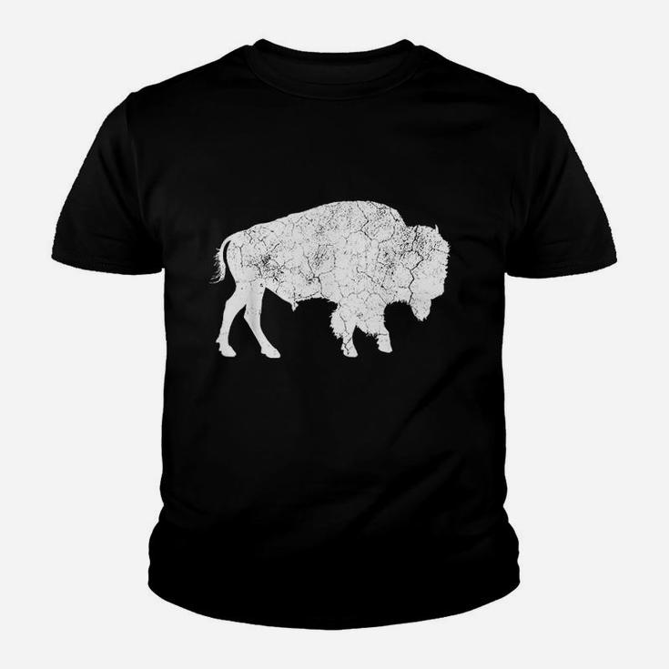 Distressed Buffalo Retro Bison Animal Lover Men Women Dad Youth T-shirt