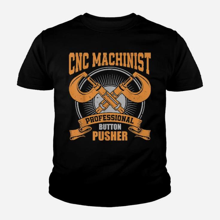 Distressed Cnc Machine Operator Machinist Youth T-shirt
