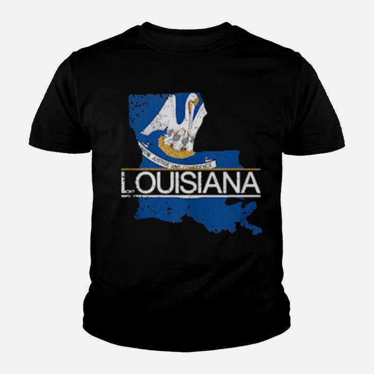 Distressed Louisiana Youth T-shirt
