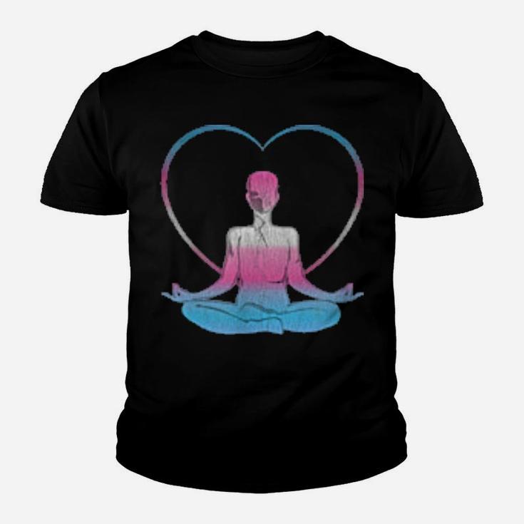 Distressed Transgender Spirituelle Trans Stolz Yoga Herz Youth T-shirt
