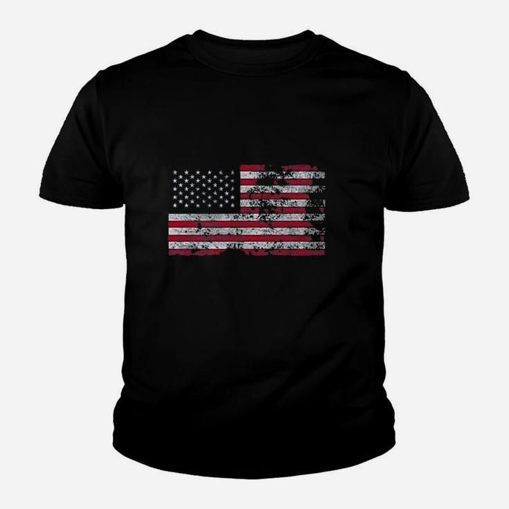 Distressed United States Flag Modern Fit Youth T-shirt