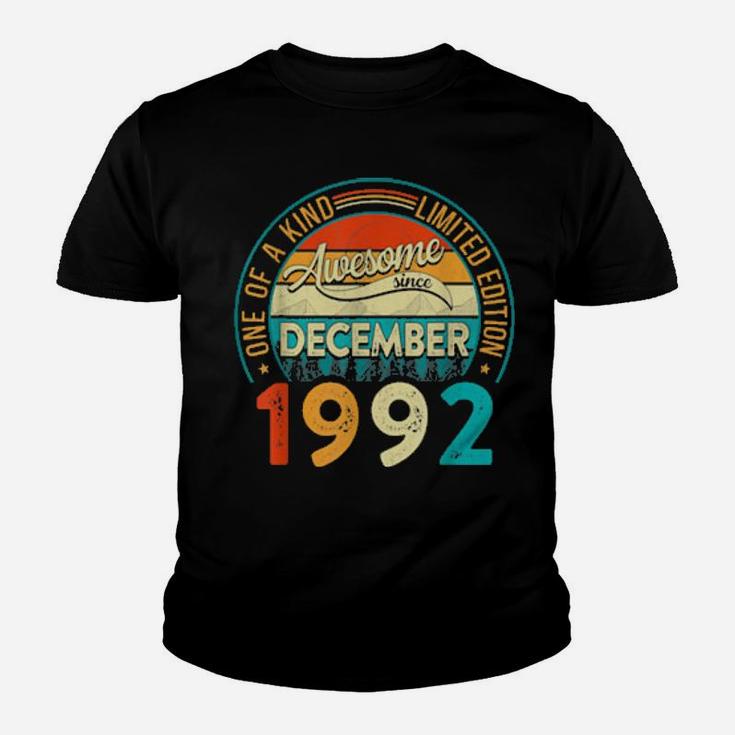 Distressed Vintage Awesome Since December 1992 28 Years Old Youth T-shirt