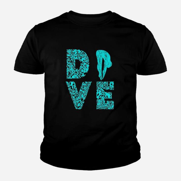 Dive Springboard Diver Diving Board Youth T-shirt