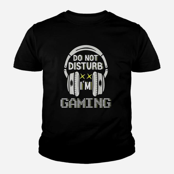 Do Not Disturb I Am Gaming Youth T-shirt