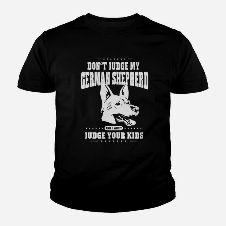 Do Not Judge My German Shepherd Dog Youth T-shirt