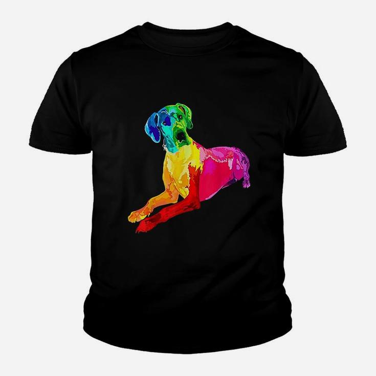 Dog Lover Gifts Great Dane For Women Colorful Great Dane Men Youth T-shirt