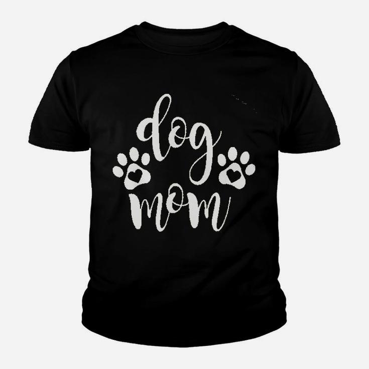 Dog Mom Dog Paw Youth T-shirt