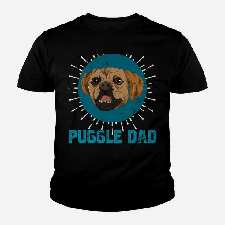 Dog Owner Fathers Day Puggle Dad Dog Lover Men Puggle Youth T-shirt