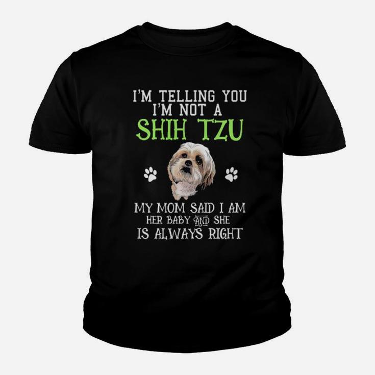 Dog Shih Tzu Shihtzu Mothers Day Gift  Mom Baby Fun Youth T-shirt