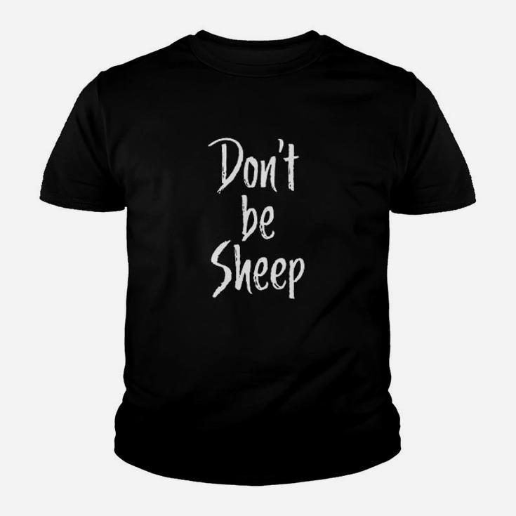 Dont Be Sheep Inspirational Freedom Minded Message Youth T-shirt