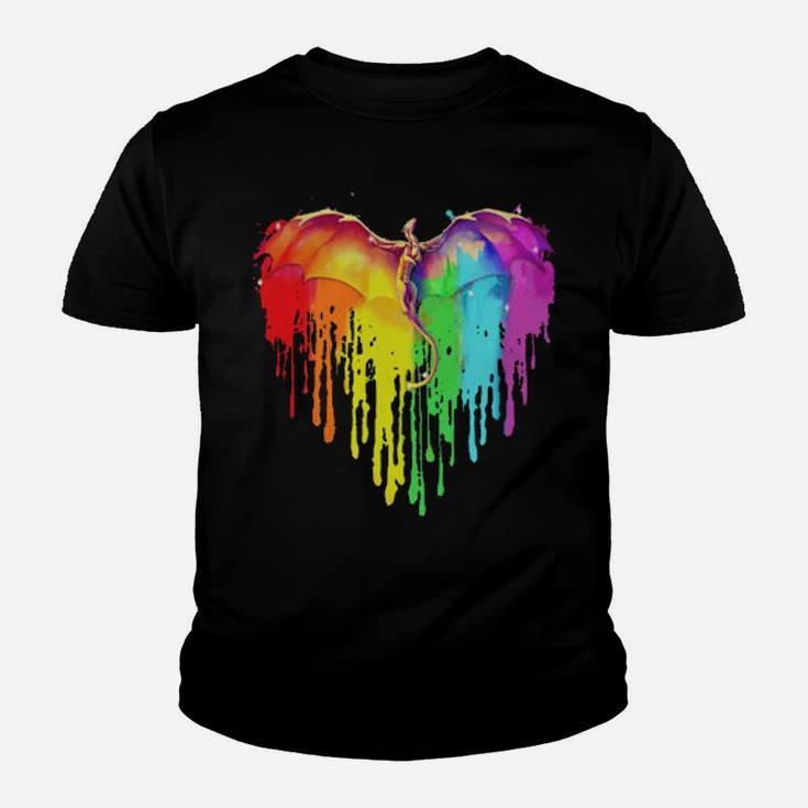 Dragon Heart Lgbt Pride Youth T-shirt