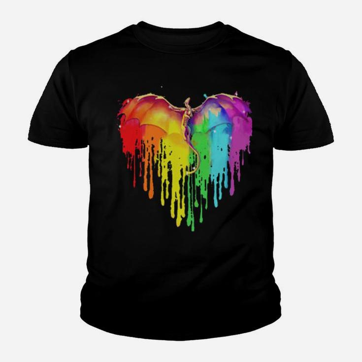 Dragon Heart Lgbt Pride Youth T-shirt