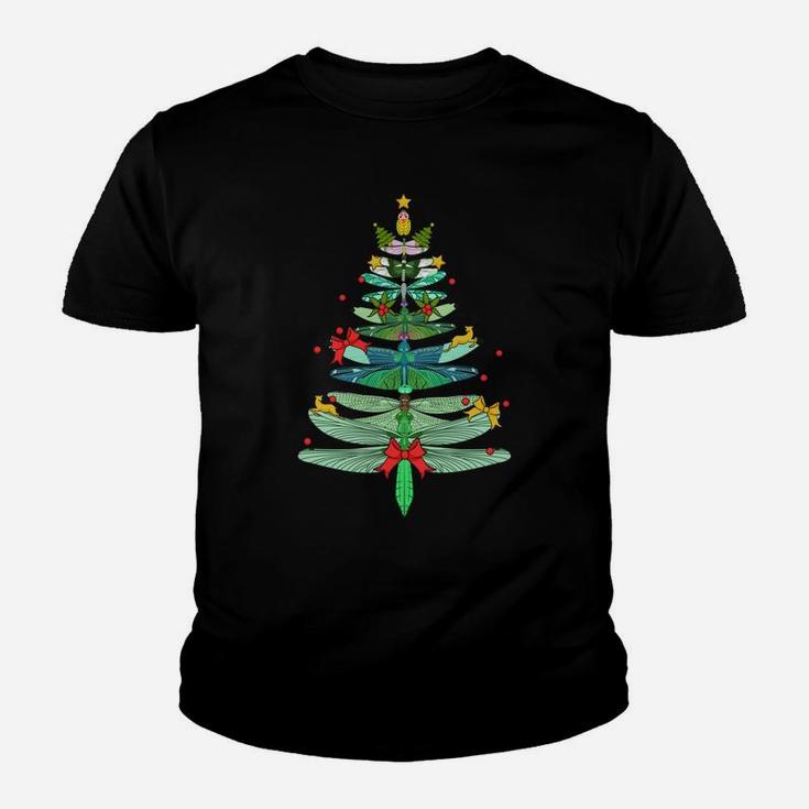 Dragonfly Christmas Tree Shirt Merry Xmas Christmas Tree Sweatshirt Youth T-shirt