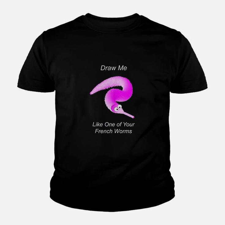 Draw Me Like One Of Your French Worms Worm On A String Meme Youth T-shirt