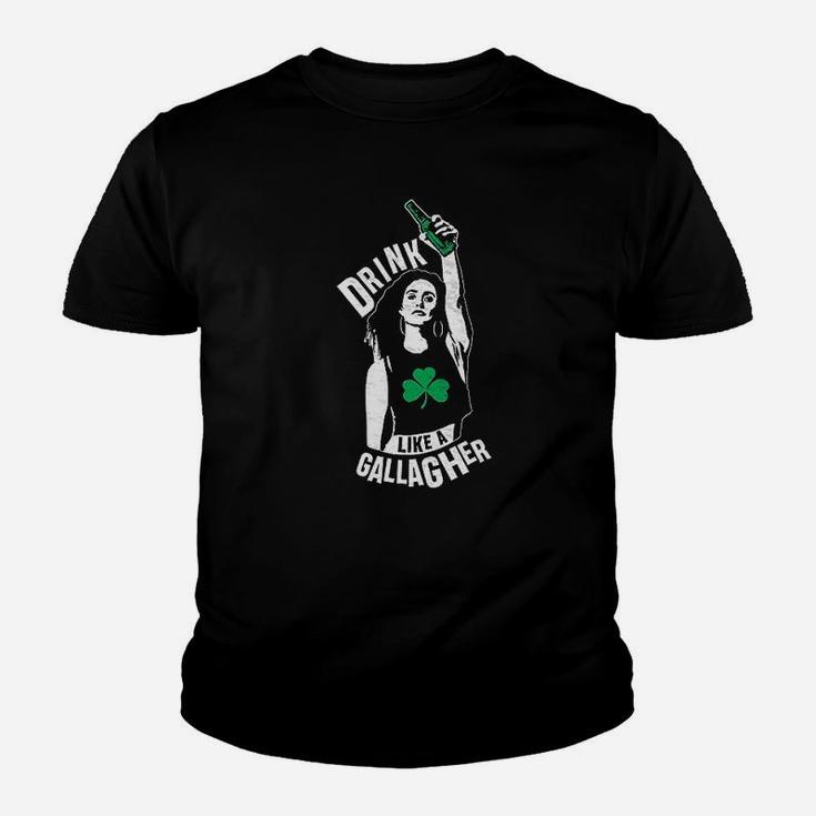 Drink Like A Gallagher Ladies Burnout Youth T-shirt