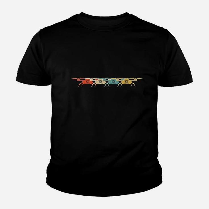 Drone Retro Flying Quadcopter Youth T-shirt