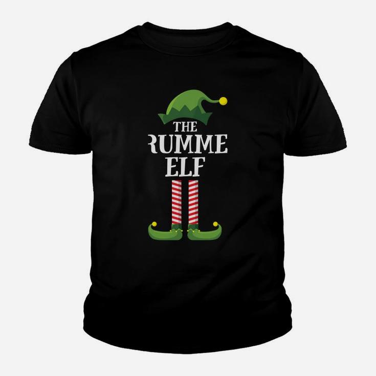 Drummer Elf Matching Family Group Christmas Party Pajama Youth T-shirt