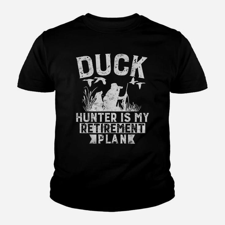 Duck Hunting Is My Retirement Plan Funny Duck Hunting Gift Youth T-shirt