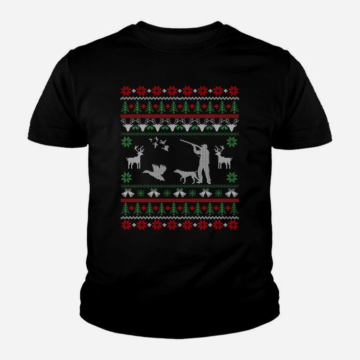 Duck Hunting Ugly Christmas Sweatshirt Hunter Christmas Gift Youth T-shirt