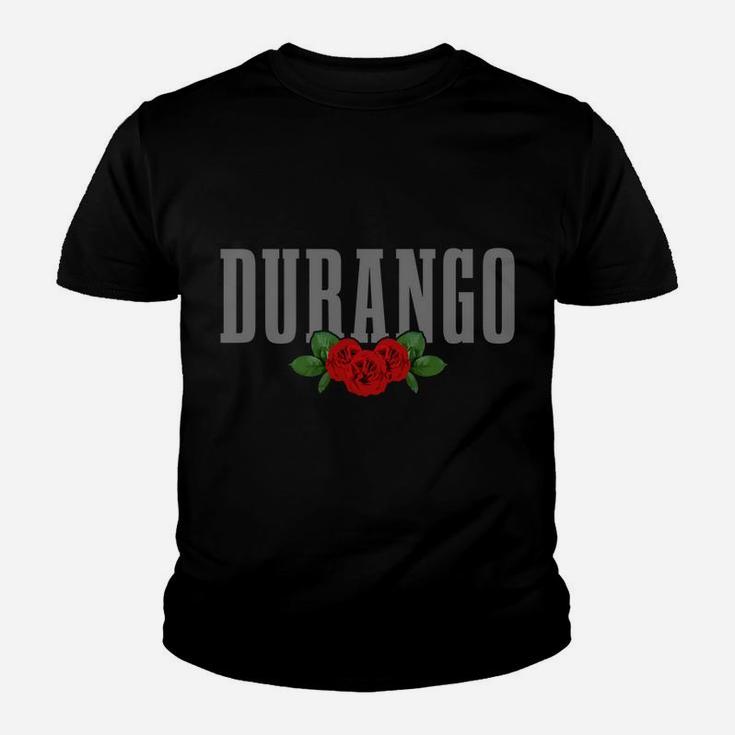 Durango Vintage Rose Mexican Pride Mexico Youth T-shirt