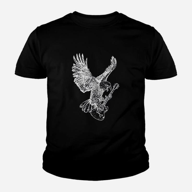 Eagle Playing Guitar Guitarist Musician Youth T-shirt