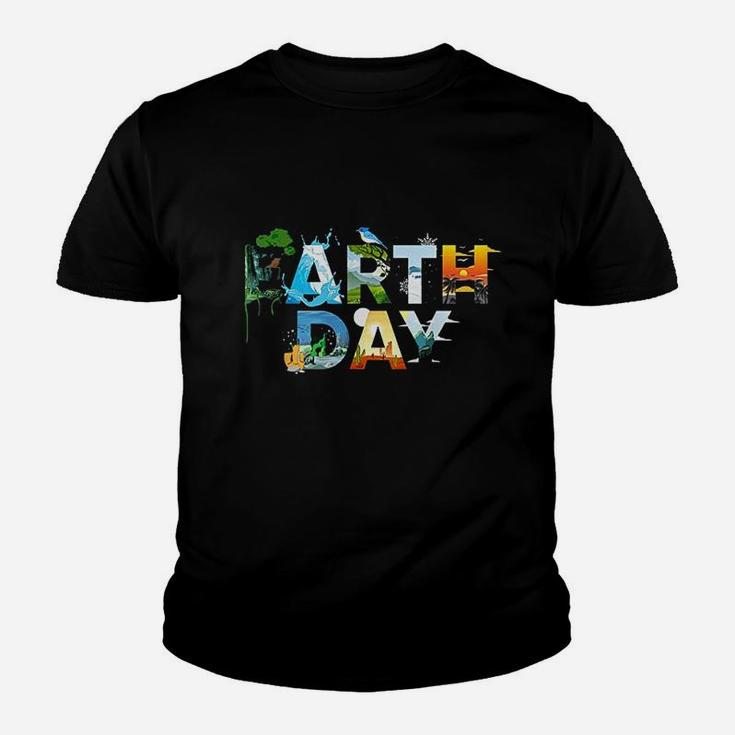 Earth Day Environmental Protection Save Tree Animals Youth T-shirt