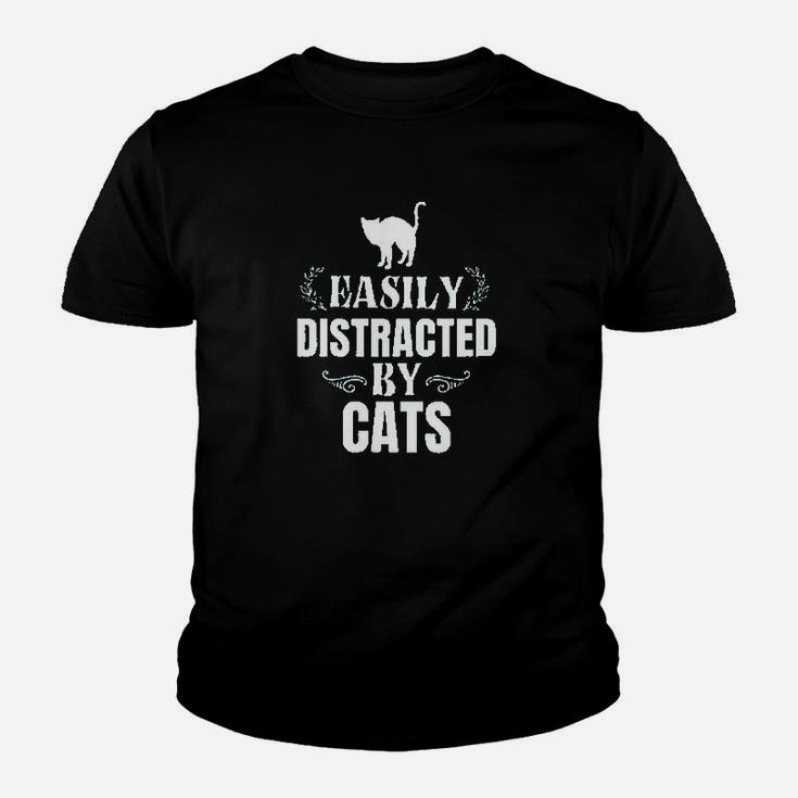 Easily Distracted By Cats Youth T-shirt