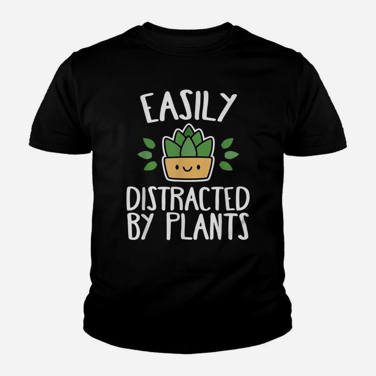 Easily Distracted By Plants Gardener Youth T-shirt