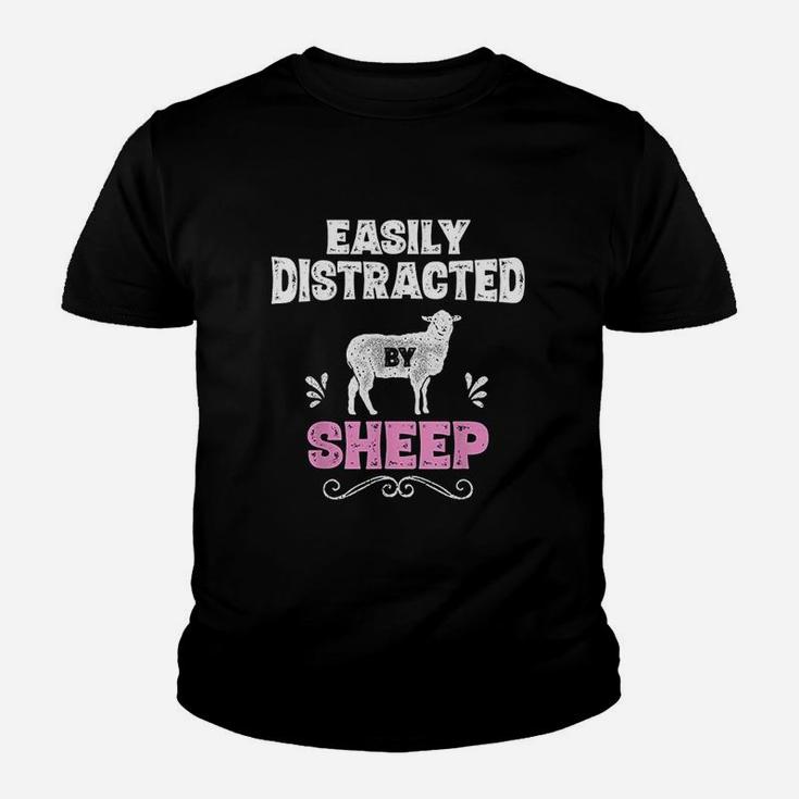 Easily Distracted By Sheep Youth T-shirt