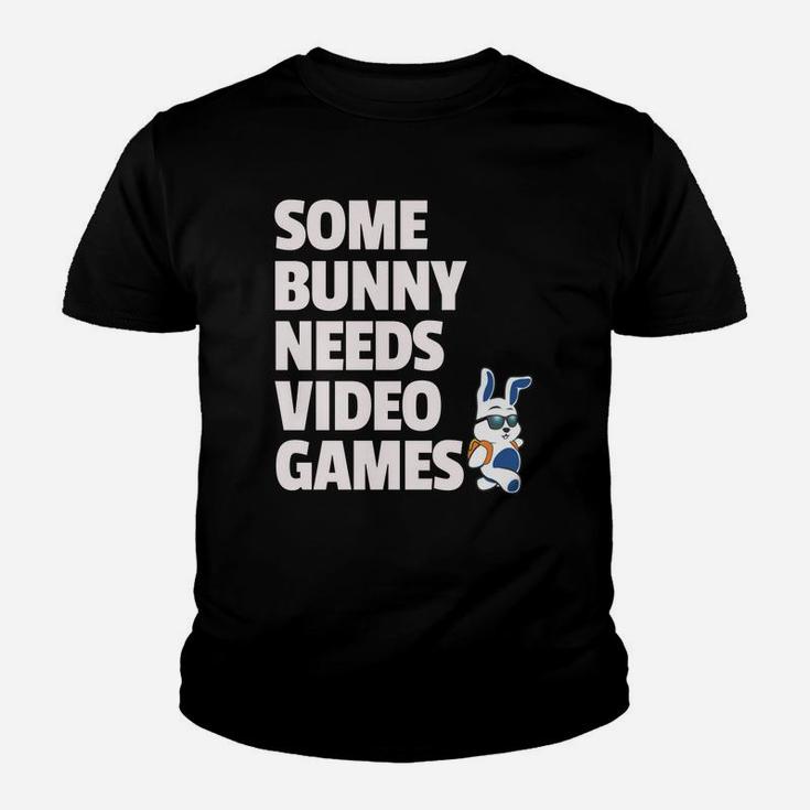 Easter Some Bunny Needs Video Games Boys Girls Kids Youth T-shirt