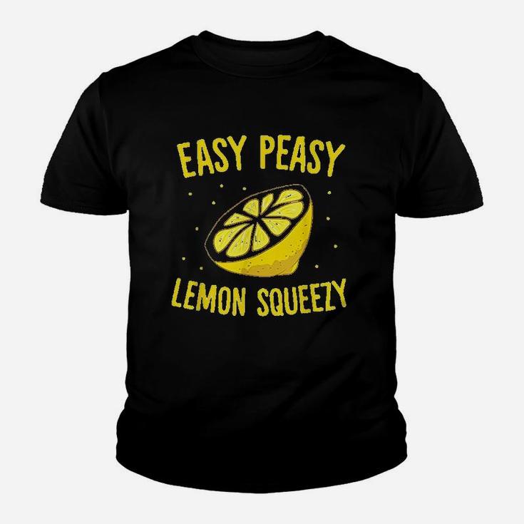 Easy Peasy Lemon Squeezy Funny Lemons Summer Lemonade Youth T-shirt