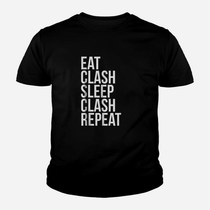 Eat Clash Sleep Clash Repeat  Whole Clans Youth T-shirt